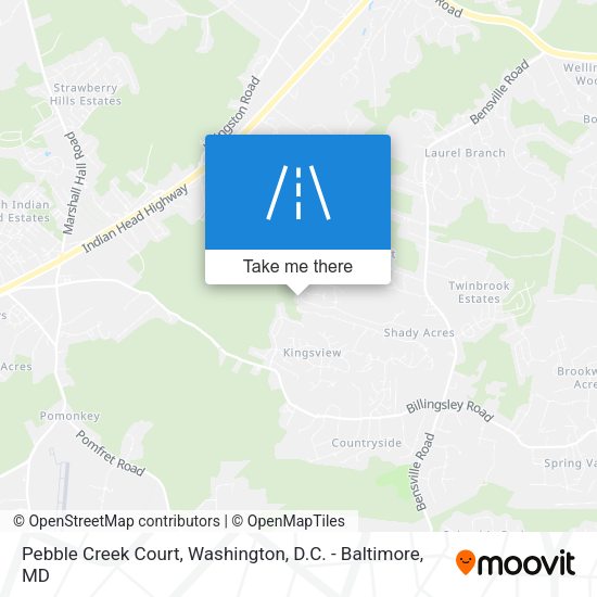 Pebble Creek Court map