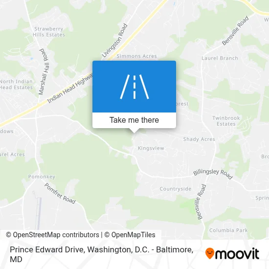 Prince Edward Drive map