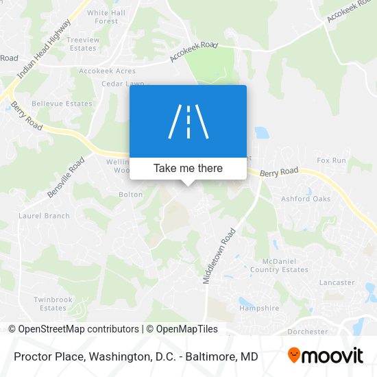 Proctor Place map