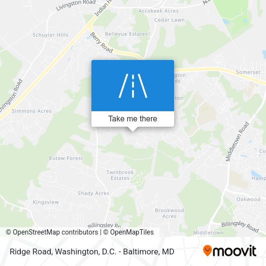 Mapa de Ridge Road