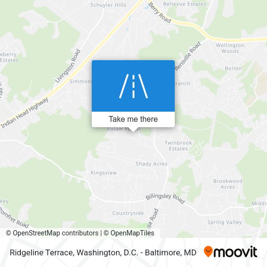 Ridgeline Terrace map