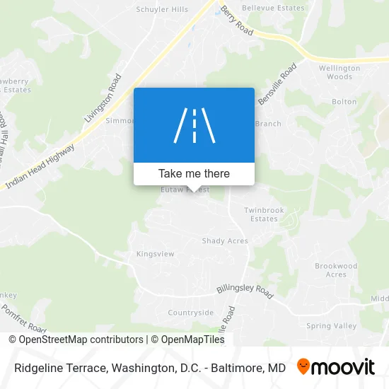 Ridgeline Terrace map