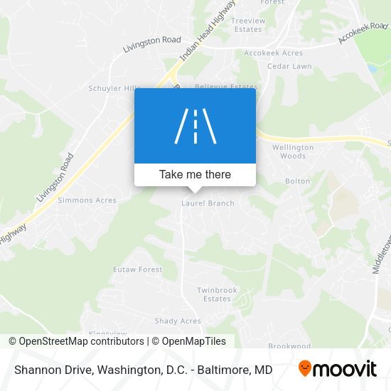 Mapa de Shannon Drive