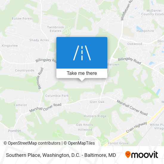 Southern Place map