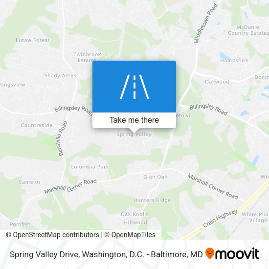 Mapa de Spring Valley Drive