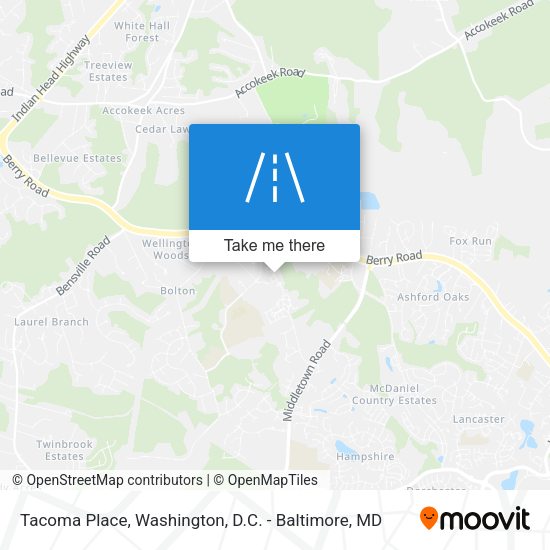 Mapa de Tacoma Place