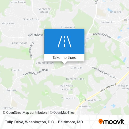 Tulip Drive map