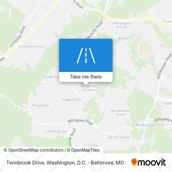 Mapa de Twinbrook Drive