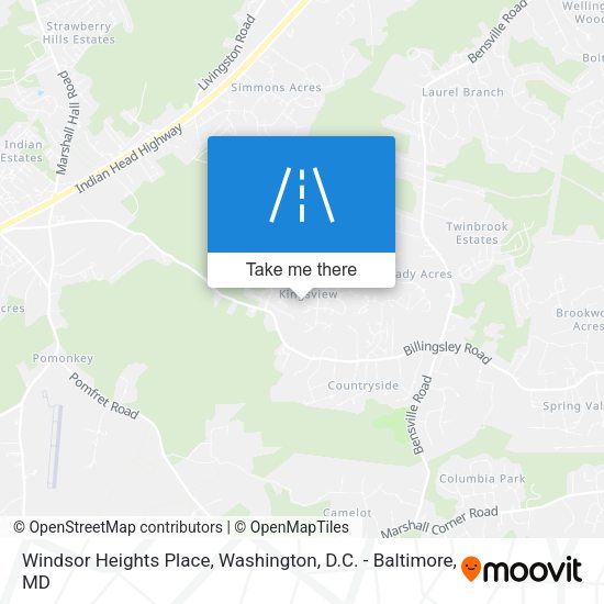 Windsor Heights Place map