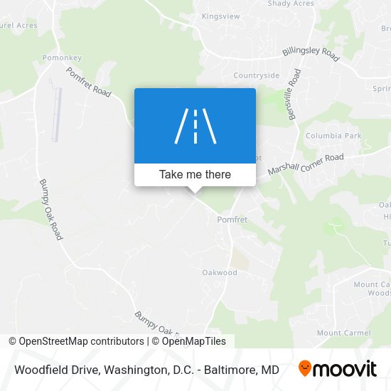 Woodfield Drive map