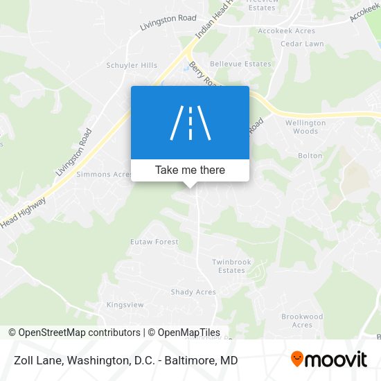 Zoll Lane map