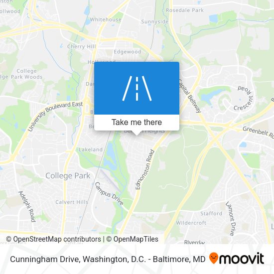 Cunningham Drive map