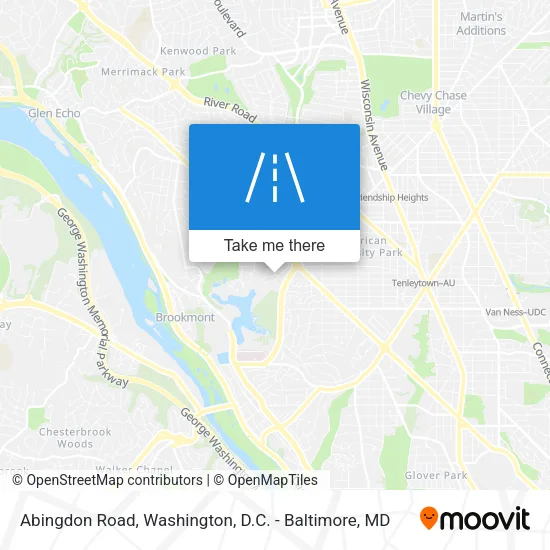 Abingdon Road map