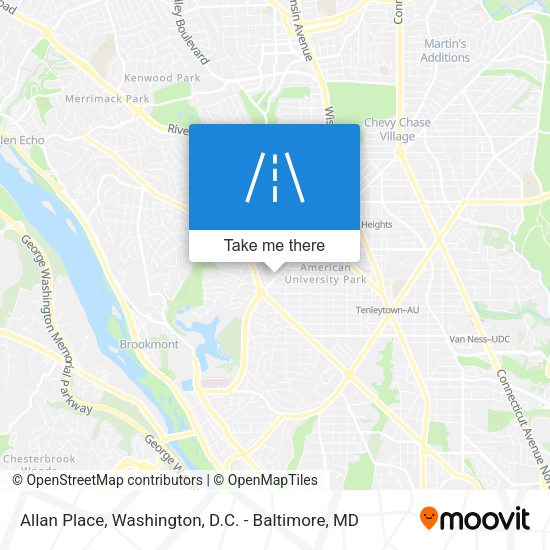 Allan Place map