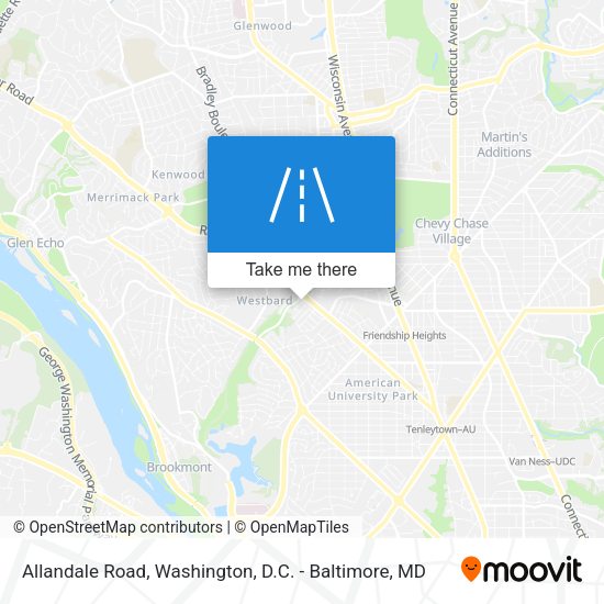 Allandale Road map