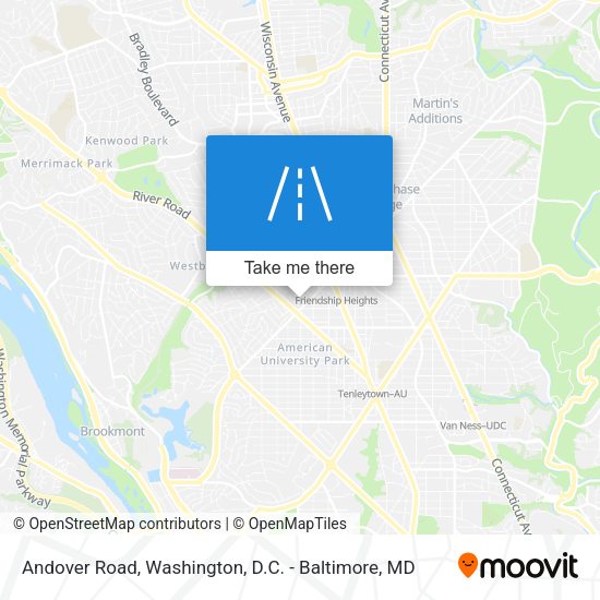 Andover Road map