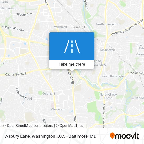 Asbury Lane map
