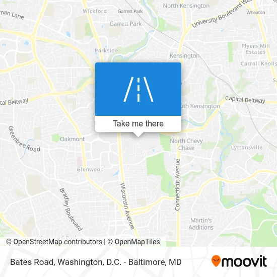 Bates Road map