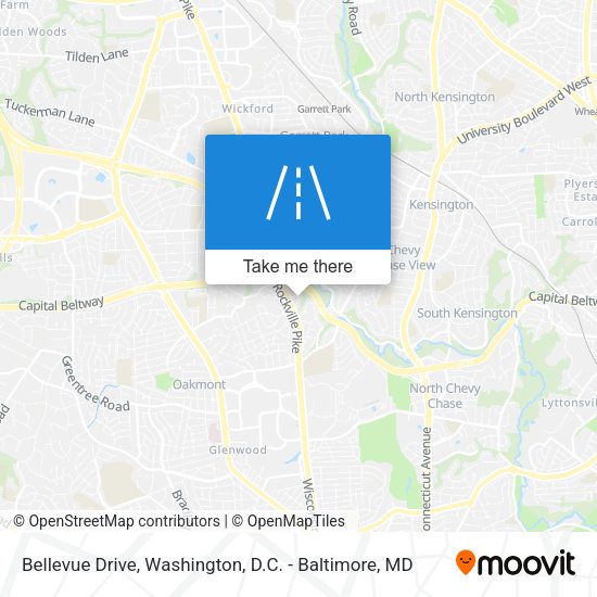Mapa de Bellevue Drive