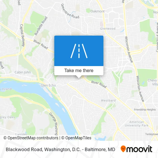 Mapa de Blackwood Road