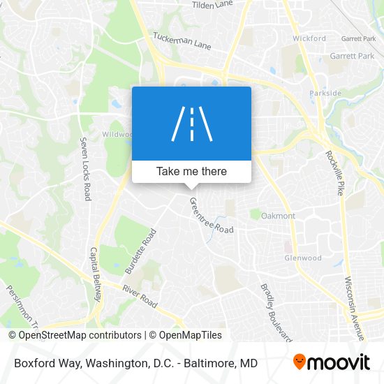 Boxford Way map