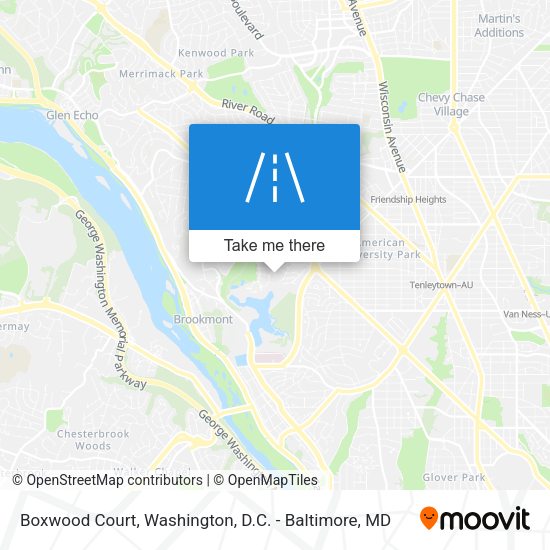 Mapa de Boxwood Court