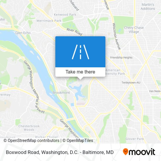 Boxwood Road map
