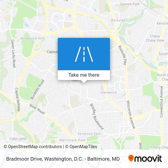 Bradmoor Drive map