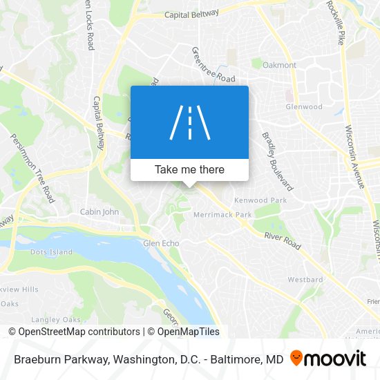 Mapa de Braeburn Parkway