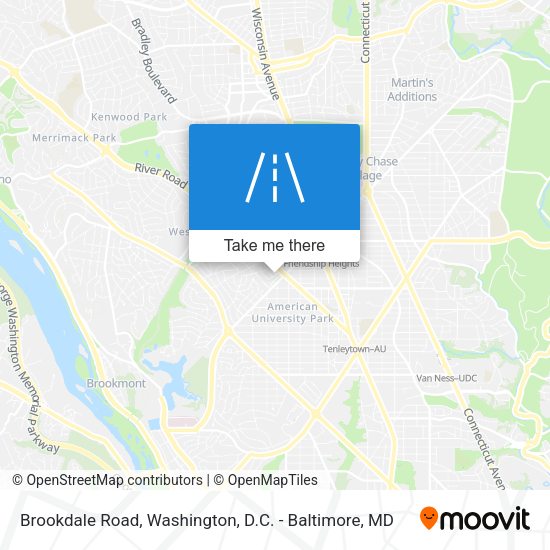 Brookdale Road map
