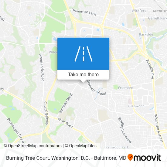 Burning Tree Court map