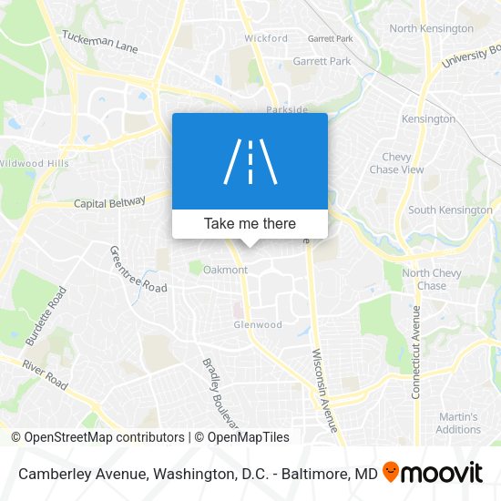 Camberley Avenue map