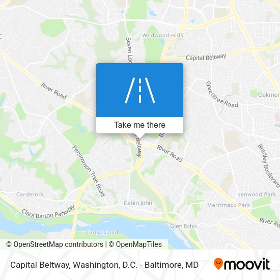 Mapa de Capital Beltway