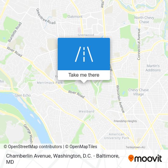 Mapa de Chamberlin Avenue