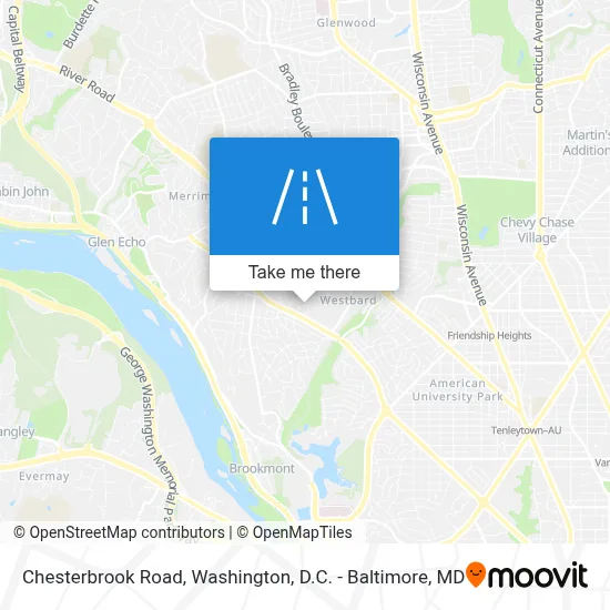 Chesterbrook Road map