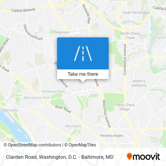 Clarden Road map