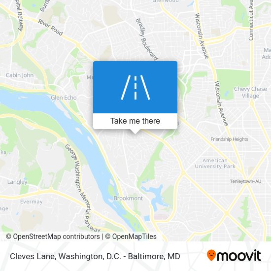 Cleves Lane map