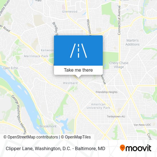Clipper Lane map