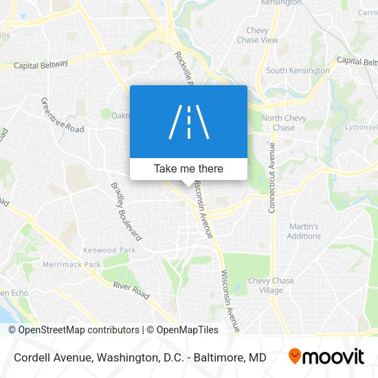 Cordell Avenue map