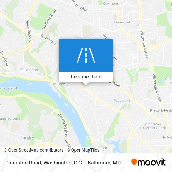 Cranston Road map