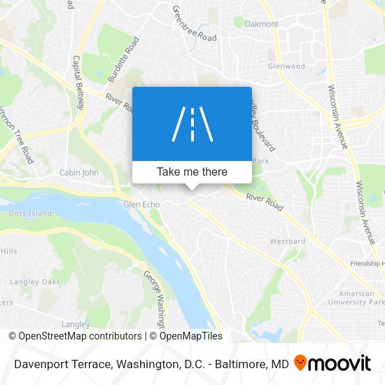Davenport Terrace map