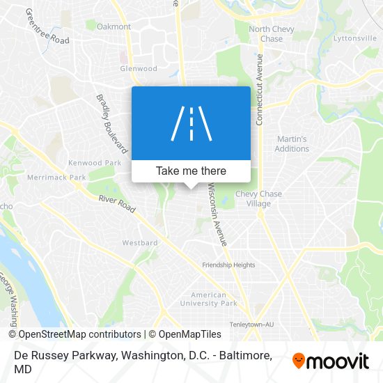 Mapa de De Russey Parkway
