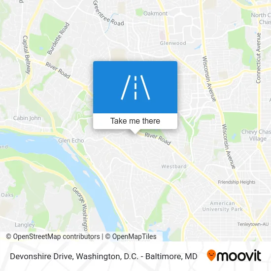 Devonshire Drive map