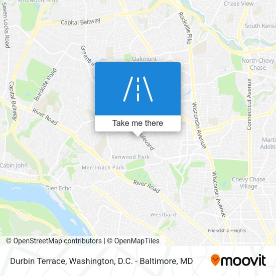 Durbin Terrace map