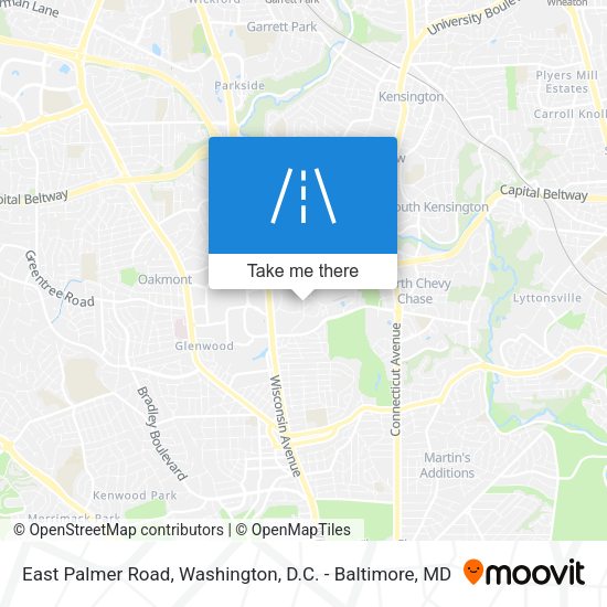 East Palmer Road map
