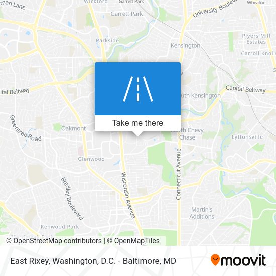 East Rixey map