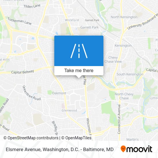 Mapa de Elsmere Avenue