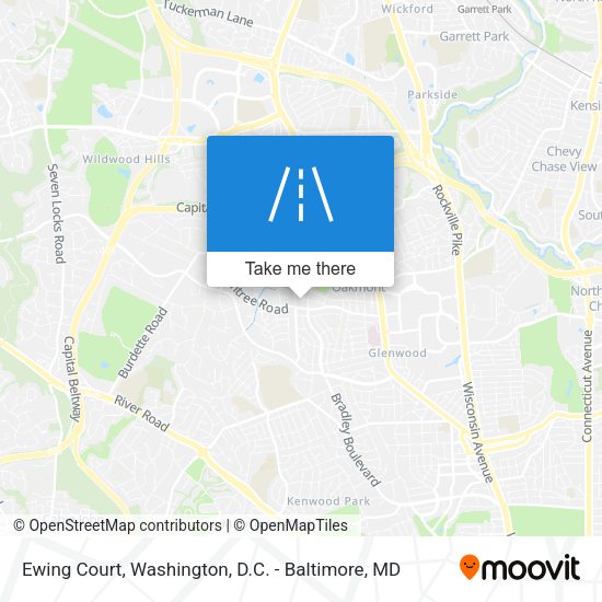 Ewing Court map