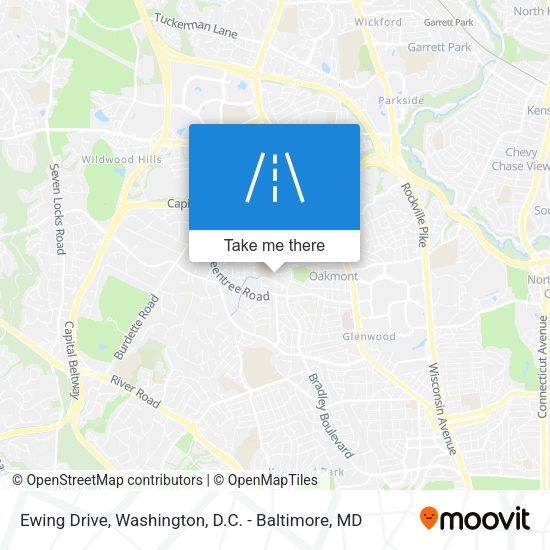 Ewing Drive map