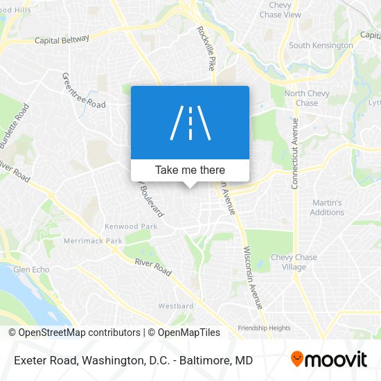 Exeter Road map
